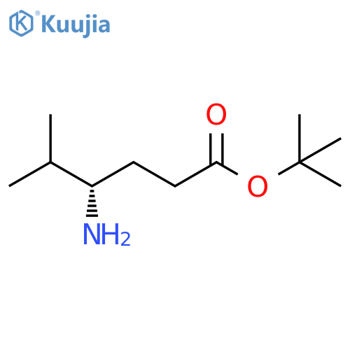 (S)-4-Amino-5-methyl-hexanoic acid tert-butyl ester structure