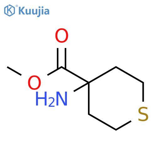2H-Thiopyran-4-carboxylic acid, 4-aminotetrahydro-, methyl ester structure