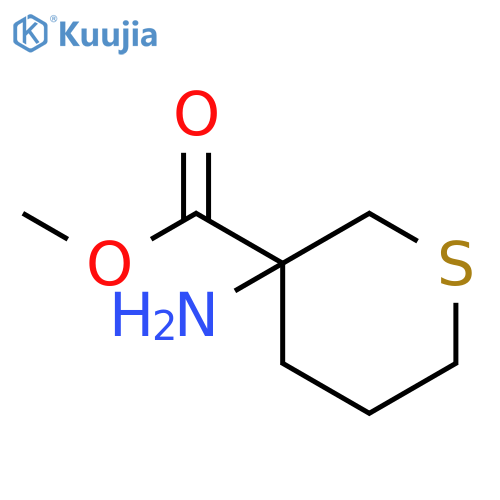 2H-Thiopyran-3-carboxylic acid, 3-aminotetrahydro-, methyl ester structure