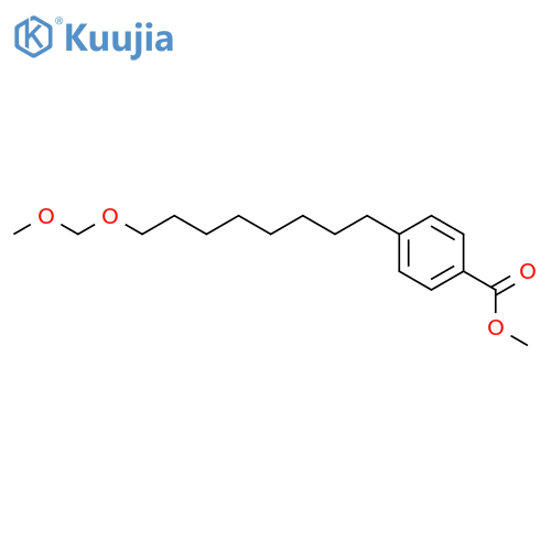 Benzoic acid, 4-[8-(methoxymethoxy)octyl]-, methyl ester structure
