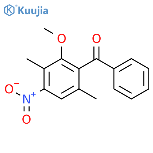 Methanone, (2-methoxy-3,6-dimethyl-4-nitrophenyl)phenyl- structure