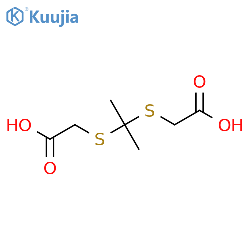 2,2'-[Propane-2,2-diylbis(thio)]diacetic acid structure