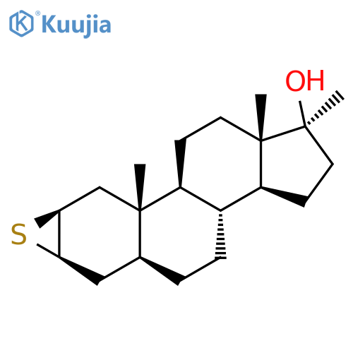 ndrostan-17-ol,2,3-epithio-17-methyl-, (2a,3a,5a,17b)- structure