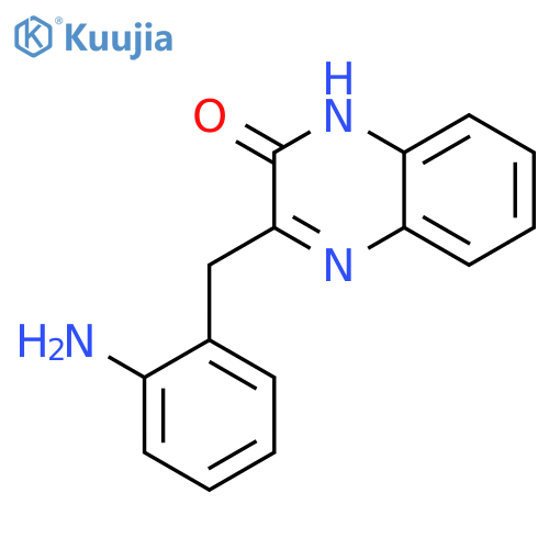 3-[(2-aminophenyl)methyl]-1H-quinoxalin-2-one structure