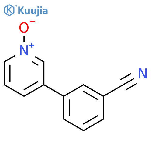 Benzonitrile, 3-(1-oxido-3-pyridinyl)- structure
