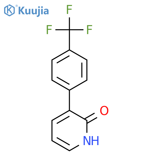 2-Hydroxy-3-(4-trifluoromethylphenyl)pyridine structure