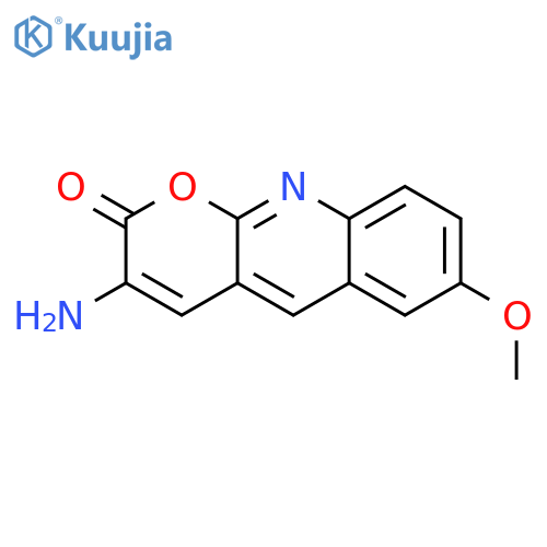 2H-Pyrano[2,3-b]quinolin-2-one, 3-amino-7-methoxy- structure