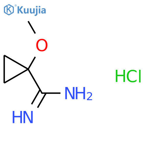 1-Methoxycyclopropane-1-carboximidamide;hydrochloride structure