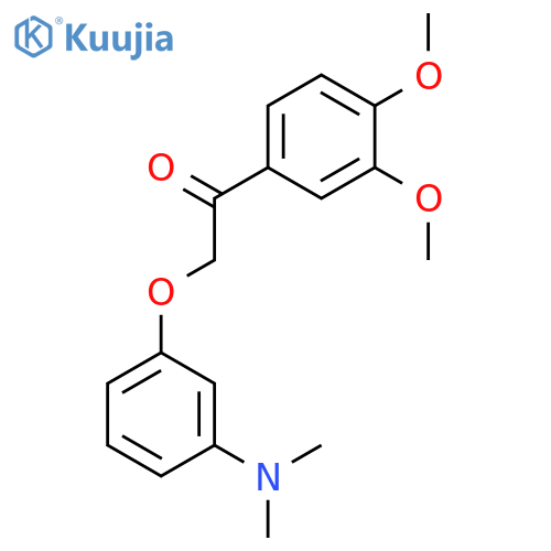 Ethanone, 1-(3,4-dimethoxyphenyl)-2-[3-(dimethylamino)phenoxy]- structure