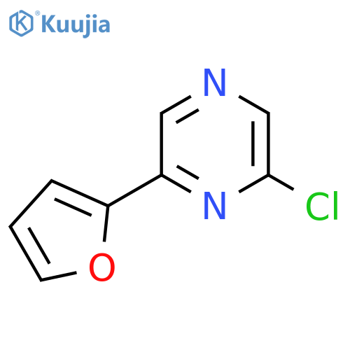 2-Chloro-6-(furan-2-yl)pyrazine structure