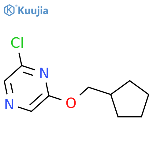 2-chloro-6-(cyclopentylmethoxy)pyrazine structure