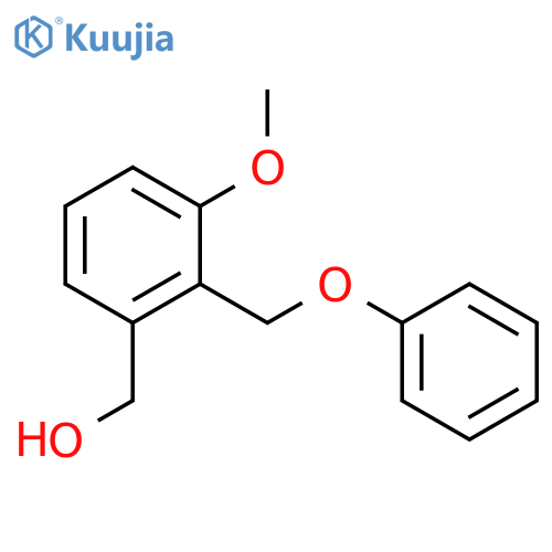 Benzenemethanol, 3-methoxy-2-(phenoxymethyl)- structure