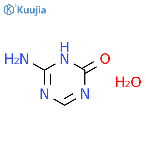 1,3,5-Triazin-2(1H)-one,6-amino-, hydrate (1:1) structure