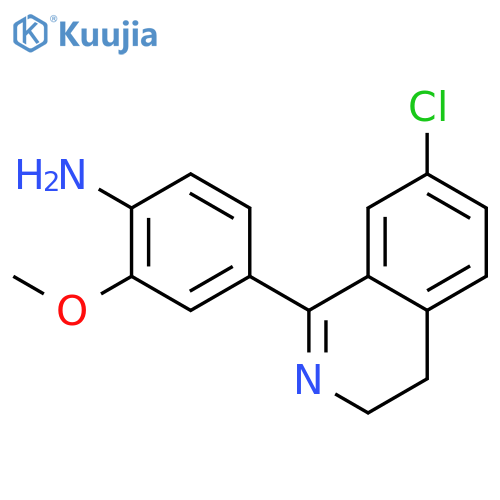 Benzenamine, 4-(7-chloro-3,4-dihydro-1-isoquinolinyl)-2-methoxy- structure