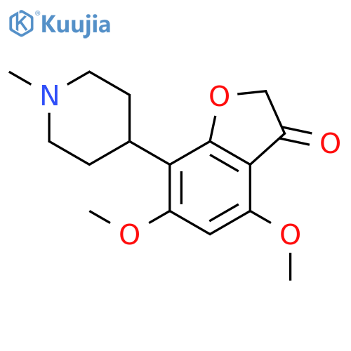 3(2H)-Benzofuranone, 4,6-dimethoxy-7-(1-methyl-4-piperidinyl)- structure