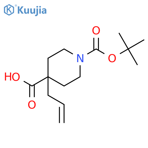 1-Boc-4-allyl-4-piperidinecarboxylic Acid structure