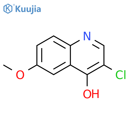 3-Chloro-6-methoxyquinolin-4-ol structure