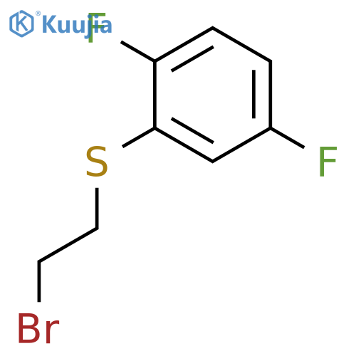 2-(2-Bromoethylsulfanyl)-1,4-difluorobenzene structure