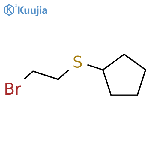 Cyclopentane, [(2-bromoethyl)thio]- structure