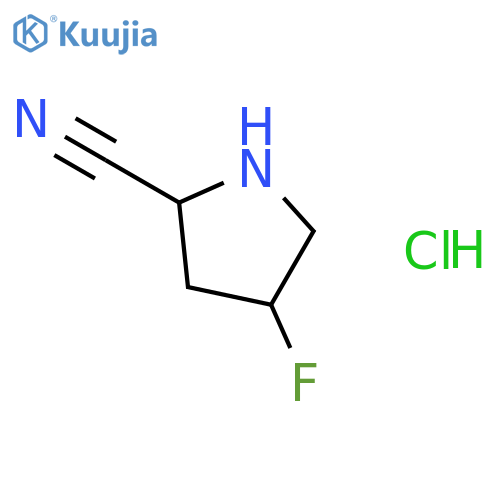 (2S,4S)-4-Fluoropyrrolidine-2-carbonitrile Hydrochloride structure