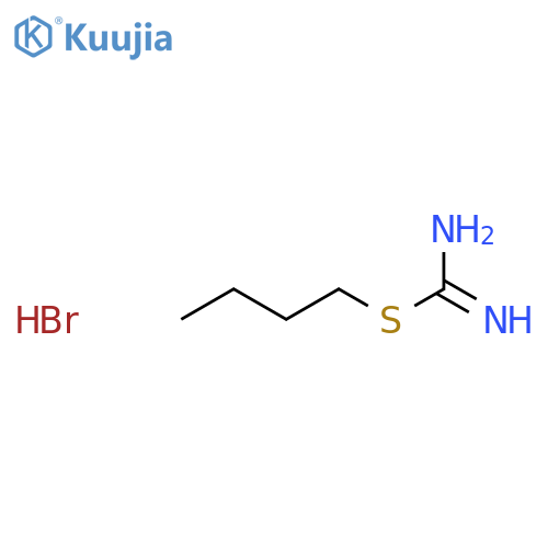 (butylsulfanyl)methanimidamide hydrobromide structure
