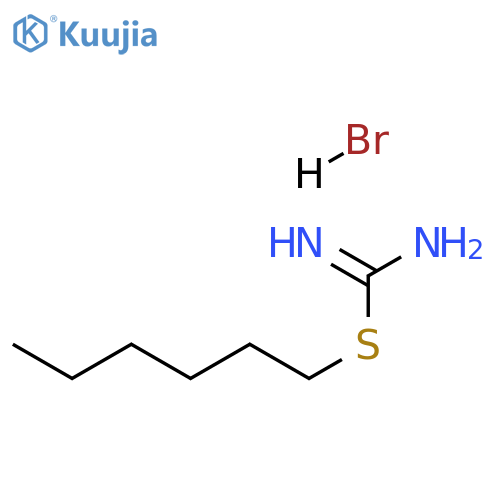 Carbamimidothioic acid, hexyl ester, monohydrobromide structure