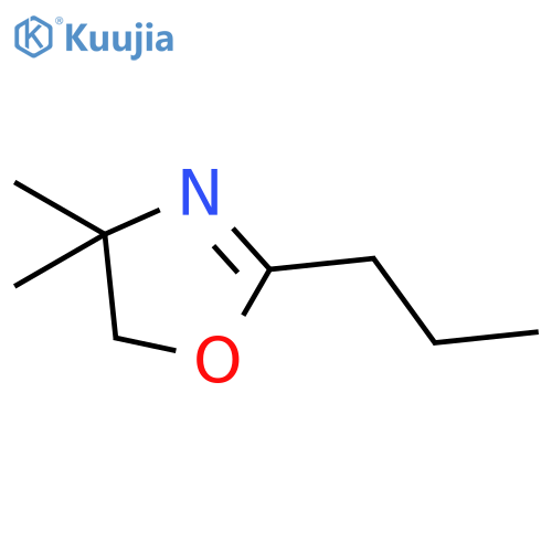 Oxazole, 4,5-dihydro-4,4-dimethyl-2-propyl- structure