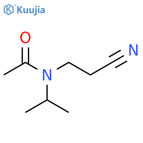 N-(2-cyanoethyl)-N-(propan-2-yl)acetamide structure