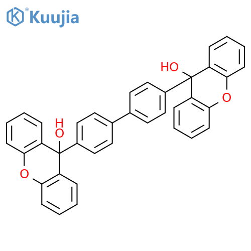 9H-Xanthen-9-ol, 9,9'-[1,1'-biphenyl]-4,4'-diylbis- structure