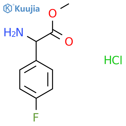 Methyl 2-amino-2-(4-fluorophenyl)acetate hydrochloride structure