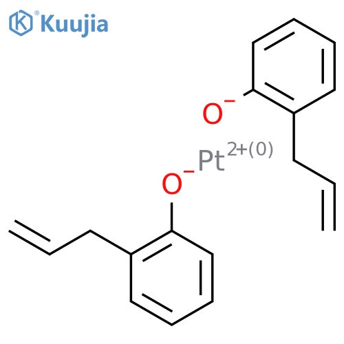 Platinum, bis(2-((2,3-eta)-2-propenyl)phenolato-O)- structure