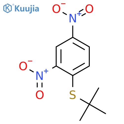 Benzene, 1-[(1,1-dimethylethyl)thio]-2,4-dinitro- structure