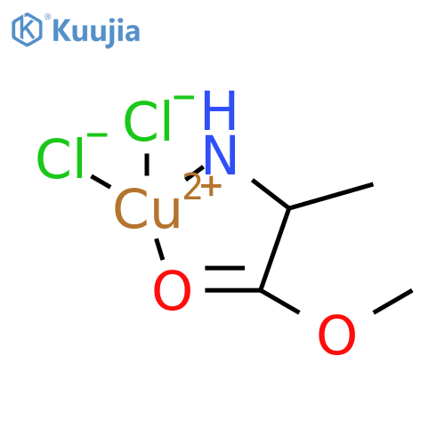 Dichlorocopper;(1-methoxy-1-oxopropan-2-yl)azanide structure