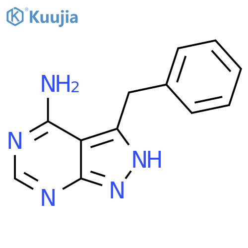 3-Benzyl-1H-pyrazolo[3,4-d]pyrimidin-4-amine structure