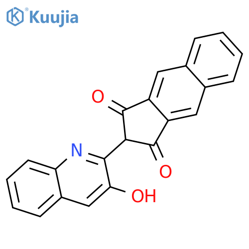 1H-Benz[f]indene-1,3(2H)-dione,2-(3-hydroxy-2-quinolinyl)- structure