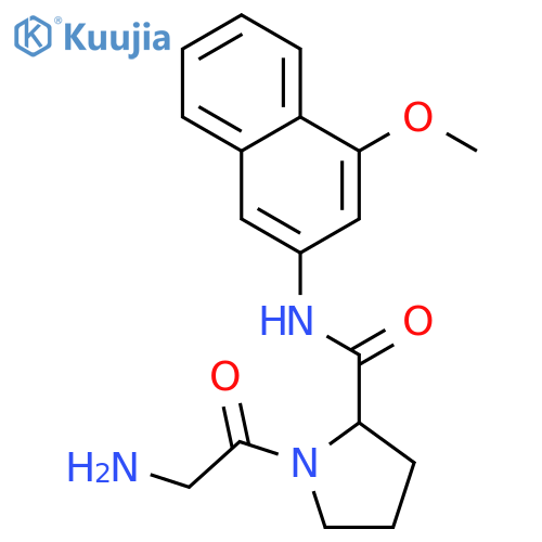 Gly-pro-4-methoxy-beta-naphthylamide structure