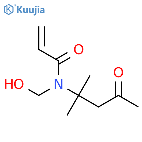 2-Propenamide,N-(1,1-dimethyl-3-oxobutyl)-N-(hydroxymethyl)- structure