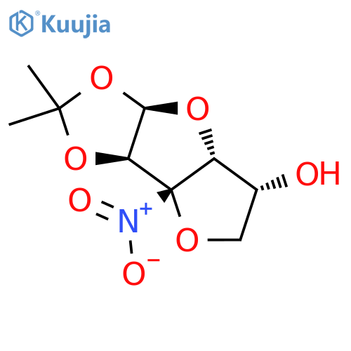 (1S,2R,6R,8R,9R)-4,4-Dimethyl-1-nitro-3,5,7,11-tetraoxatricyclo[6.3.0.02,6]undecan-9-ol structure