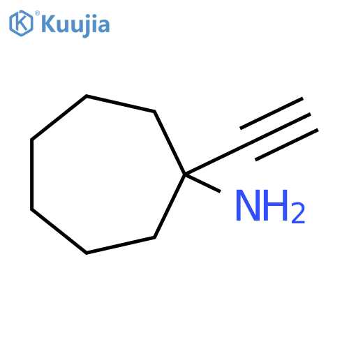 1-Ethynylcycloheptan-1-amine structure