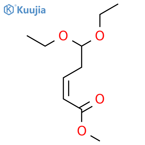 2-PENTENOIC ACID, 5,5-DIETHOXY-, METHYL ESTER, (Z)- structure