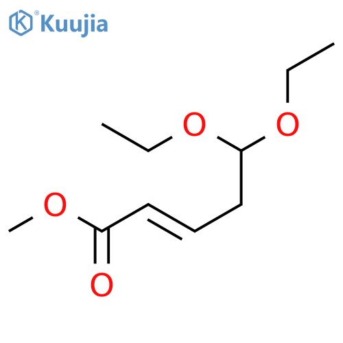 2-Pentenoic acid, 5,5-diethoxy-, methyl ester, (E)- structure