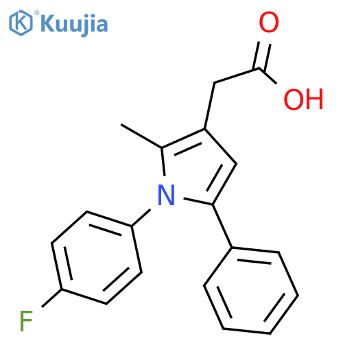 1H-Pyrrole-3-aceticacid, 1-(4-fluorophenyl)-2-methyl-5-phenyl- structure