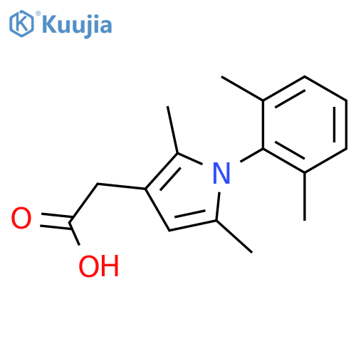 2-(1-(2,6-Dimethylphenyl)-2,5-dimethyl-1H-pyrrol-3-yl)acetic acid structure