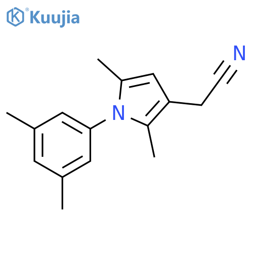2-[1-(3,5-dimethylphenyl)-2,5-dimethyl-1H-pyrrol-3-yl]acetonitrile structure
