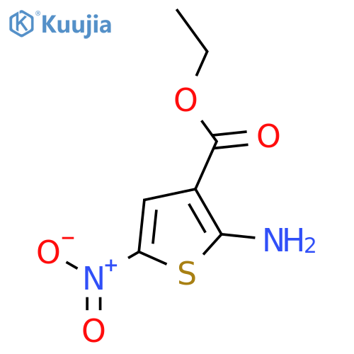 Ethyl 2-amino-5-nitrothiophene-3-carboxylate structure