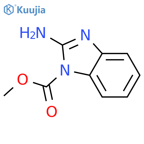 1H-Benzimidazole-1-carboxylicacid, 2-amino-, methyl ester structure