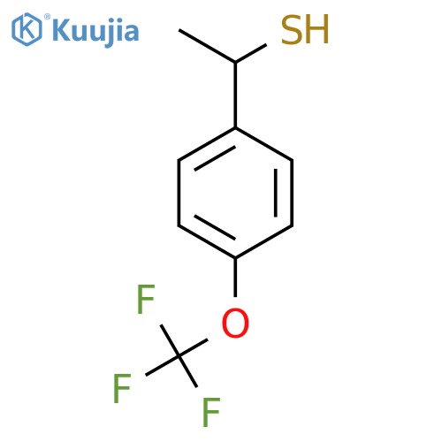 1-4-(trifluoromethoxy)phenylethane-1-thiol structure