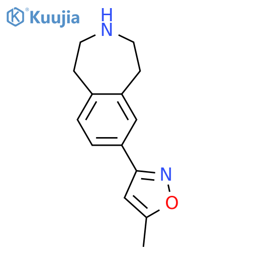 1H-3-Benzazepine, 2,3,4,5-tetrahydro-7-(5-methyl-3-isoxazolyl)- structure