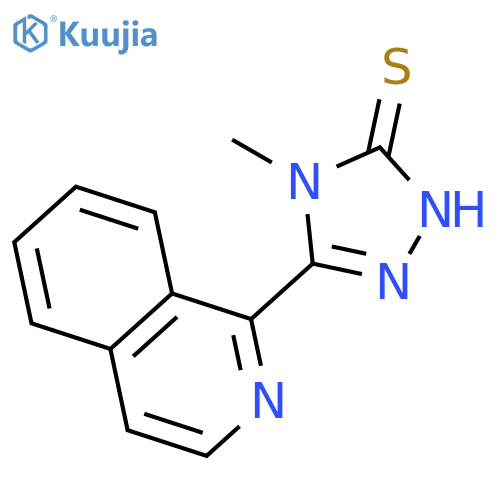 3H-1,2,4-Triazole-3-thione, 2,4-dihydro-5-(1-isoquinolinyl)-4-methyl- structure