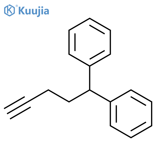 (1-phenylpent-4-yn-1-yl)benzene structure